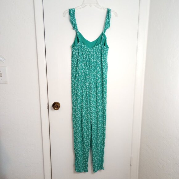 The Nines by Hatch Green Floral Maternity Jumpsuit - Picture 4 of 9